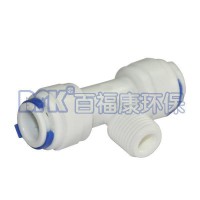 K6064快速接頭 T型外螺文三通 純水機(jī)水管接頭 食品級(jí)材