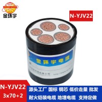 金環(huán)宇電纜 國(guó)標(biāo)鎧裝電力電纜yjv22 耐火電纜N-YJV22-3X70+1X35平方