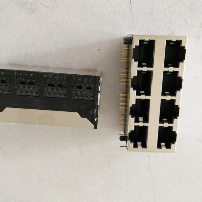 供應興伸展電子8P8C雙層RJ45網(wǎng)絡(luò)插