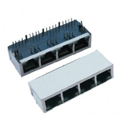 供應(yīng)興伸展電子8P8C1X4～RJ45帶變壓