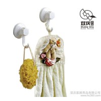雙慶家居第二代強(qiáng)力真空吸盤掛鉤 免釘免鉆 重復(fù)使用 2個(gè)裝