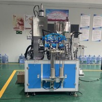 科思達-濾毒盒上蓋壓縮棉自動組裝焊接機