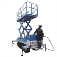 煤礦用氣動(dòng)履帶式平板車升降款