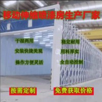 驅(qū)動(dòng)式軌道伸縮噴漆房 用料厚實(shí) 任意調(diào)整