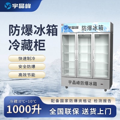 宇晶峰玻璃門(mén)防爆冰箱1000L